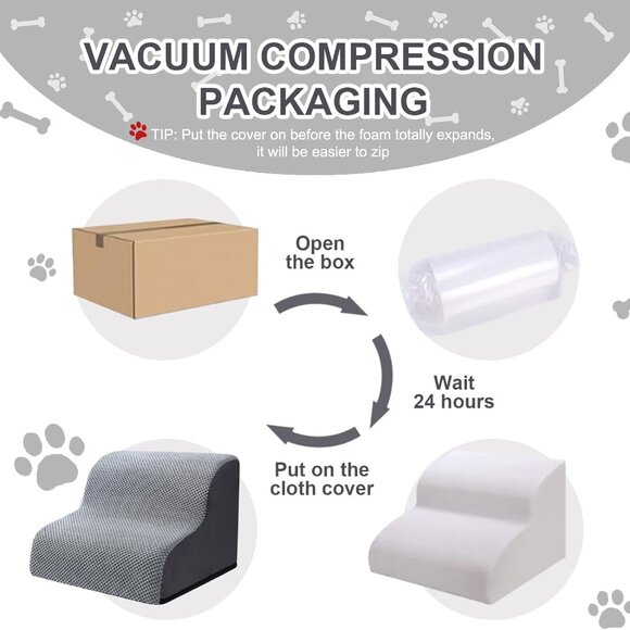 Ryoizen Dog Stairs & Ramps to High Beds & Couch - Up to 24'' - Picture 6 of 6